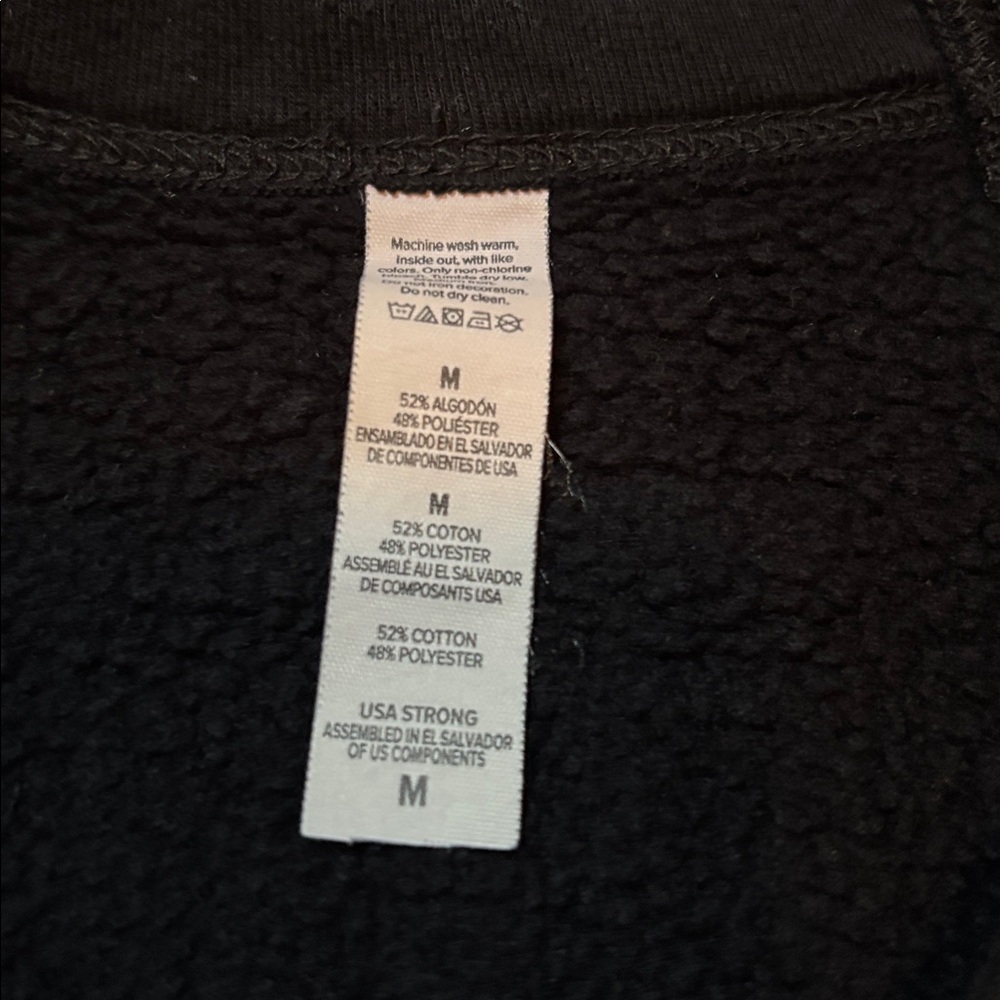 Do The Work Black Crewneck Sweatshirt Motivational Graphic Size M - Picture 7 of 8